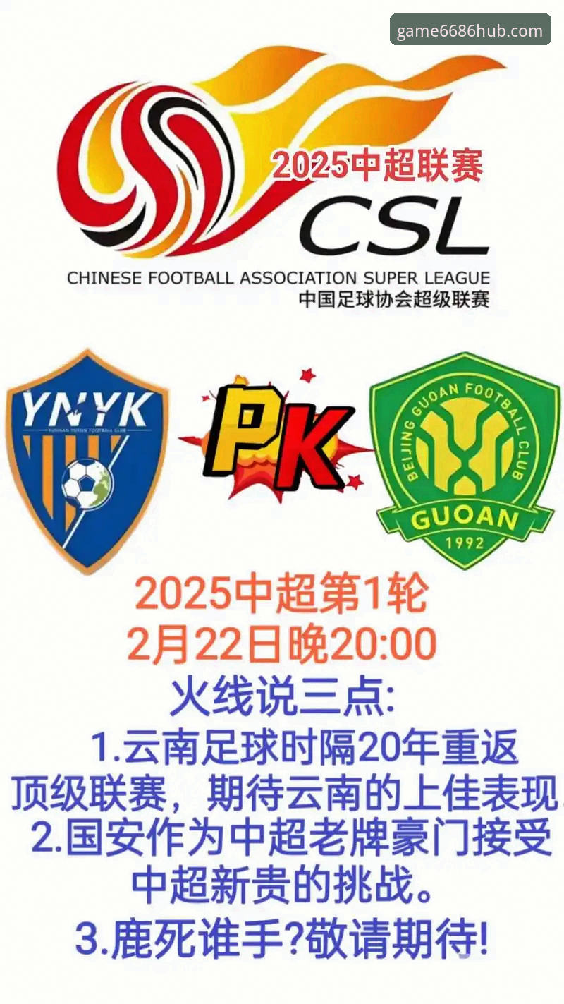 中超激战全记录：云南玉昆3-3北京国安，6686体育平台观赛体验深度解析
